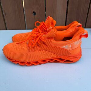 TSIODFO Mens Size EU 46 Orange Athletic Running Shoes Breathable Casual Sneakers